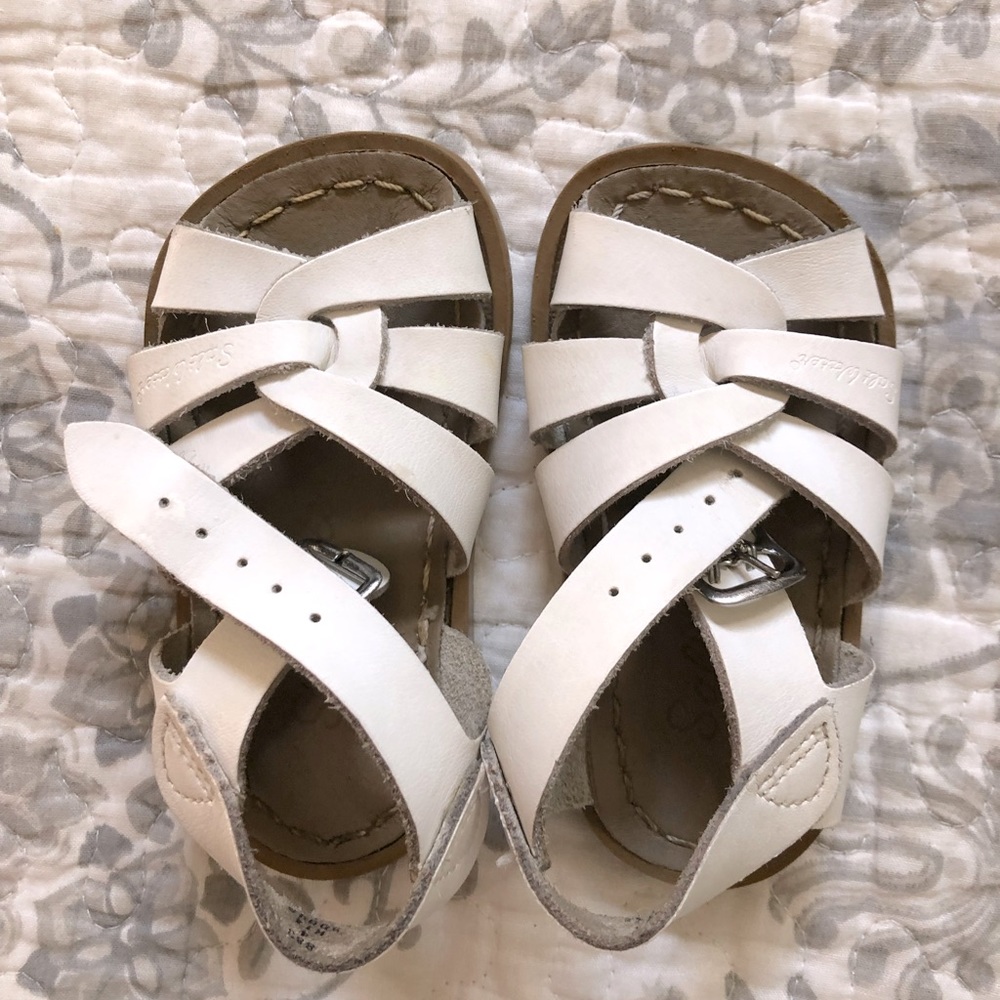 White Baby Salt Water Sandals